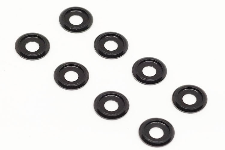 BE6312B 3mm Vite a bottone/a testa cilindrica Rondelle in alluminio anodizzato nero