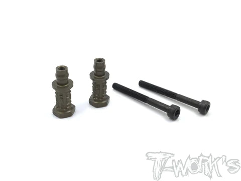 Distanziali antiurto in alluminio 7075-T6 con rivestimento duro +4 mm. (per AGAMA A319)
