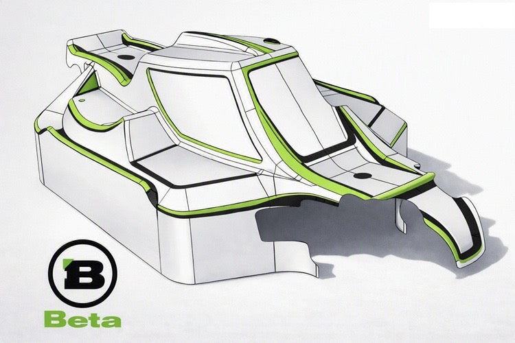 BE1002 BETA Ala in plastica nera